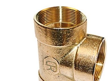 T-koppling mässing muff/muff 3/8"
