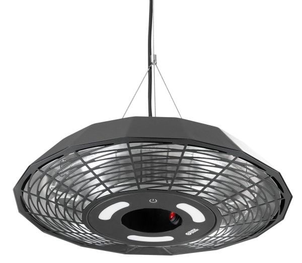 Targus TunaBone TB2068C-01 infrarød terrassevarmer 2000 W, 1 effekttrinn, egnet for rom opptil 20 m², sort, IP45