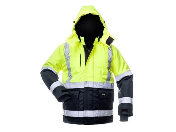 B-Safety canvasjakke HIVIS FB-8946 gul/blå, XXL