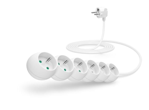 Connect IT CI-1313, 3 m, Sisätila, Valkoinen, 6 AC-pistorasia(a), 230 V, 2500 W