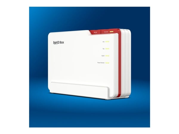 FRITZ!Box 5690 Pro - Trådløs ruter - DSL-modem 4-portssvitsj - 1GbE, 2.5GbE, Wi-Fi 7 - Wi-Fi 6 - Multibånd - VoIP-telefonadapter (DECT)