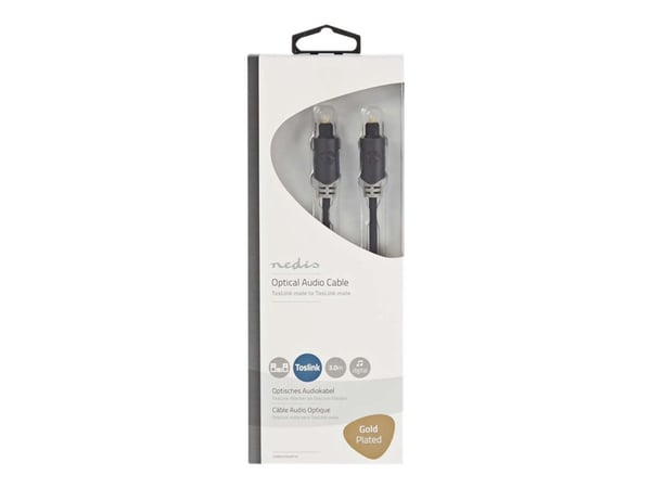 Nedis CABW25000AT30, TOSLINK, TOSLINK, valokuitu, 3 m, antrasiittipunainen
