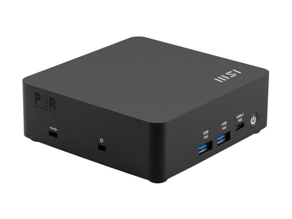 MSI - Mini-PC - SSD - IEEE 802.11ax (Wi-Fi 6E), Bluetooth 5.3, Gigabit Ethernet, 2.5 Gigabit Ethernet - monitor: ingen - svart