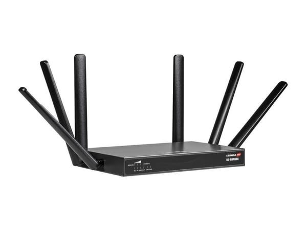 Edimax Pro 5G-8649AX - Trådløs ruter - WWAN 3-portssvitsj - Wi-Fi 6 - Dobbeltbånd - 4G, 5G - veggmonterbar