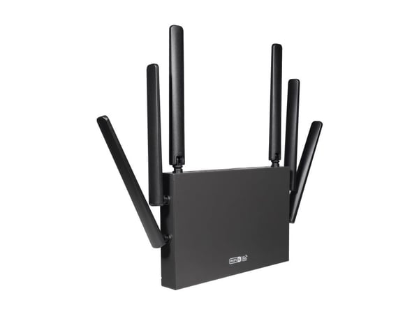 Edimax Pro 5G-8649AX - Trådløs ruter - WWAN 3-portssvitsj - Wi-Fi 6 - Dobbeltbånd - 4G, 5G - veggmonterbar