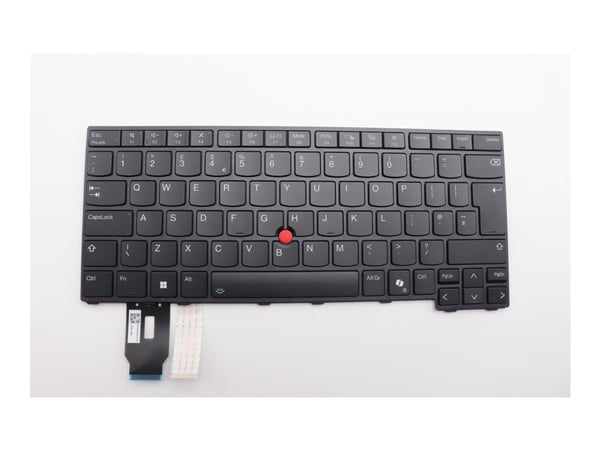 LCFC - Erstatningstastatur for bærbar PC - med Trackpoint - bakbelysning - QWERTY - Storbritannia - svart - FRU