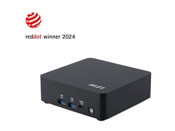 MSI - Mini-PC - SSD - IEEE 802.11ax (Wi-Fi 6E), Bluetooth 5.3, Gigabit Ethernet, 2.5 Gigabit Ethernet - skärm: ingen - svart