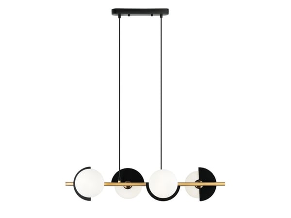 Hengelampe Zumaline LAMP PENDANT DARCY G9 4X25W BLACK/GOLD