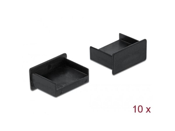 DeLOCK 64102, USB A-tyyppi, Polypropeeni (PP), Musta, 6,5 mm, 13 mm, 4 mm