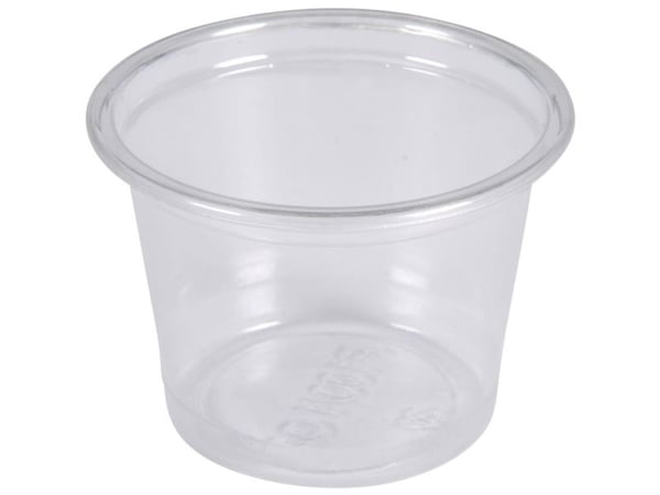 Dressingbæger, ABENA Gastro, 2,8cm, Ø4,6cm, 30 ml, klar, PP