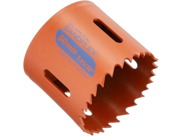 Bahco ?3830-50-VIP, Enkelt, Bor, Metall, Plast, Rustfritt stål, Stål, Tre, Oransje, Koboltstål, Bimetall