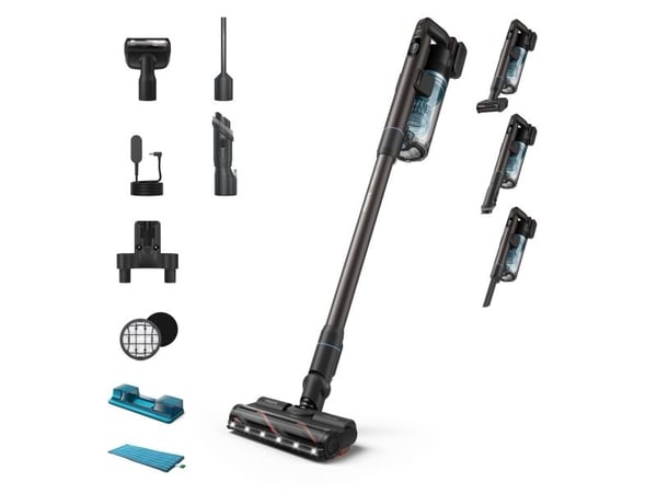Philips SpeedPro Max trådløs VC 7000 Series Aqua, 2-i-1 stavstøvsuger, Uten pose, Blå, 0,6 l, Tørr & våt, Syklonisk/filtrering