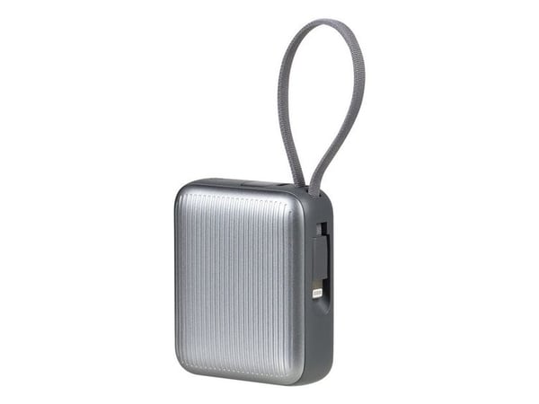 LAUT K083, 10000 mAh, Trådløs lading, Sølv