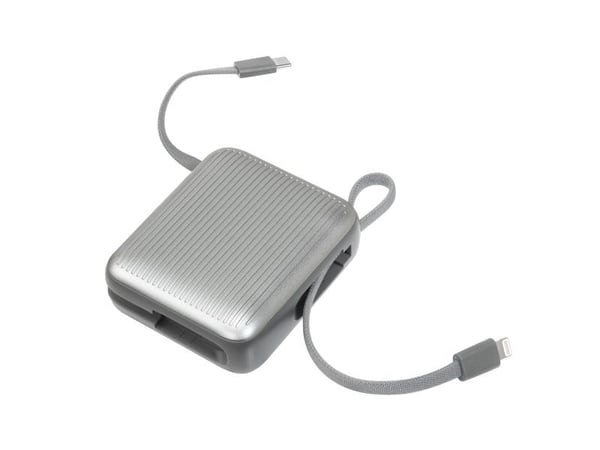LAUT K083, 10000 mAh, Trådløs lading, Sølv