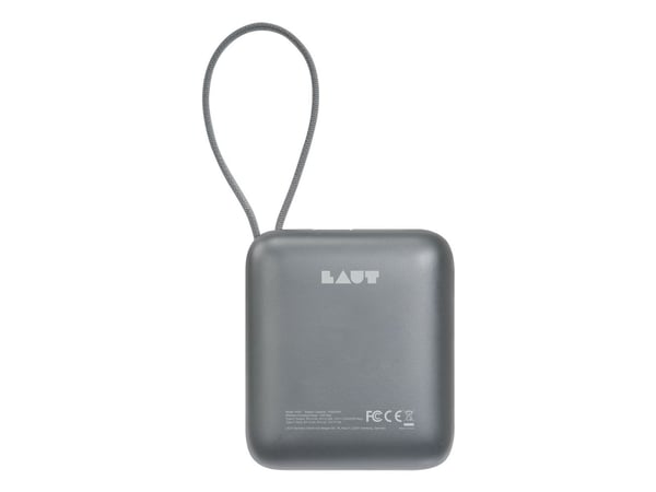 LAUT K083, 10000 mAh, Trådløs lading, Sølv