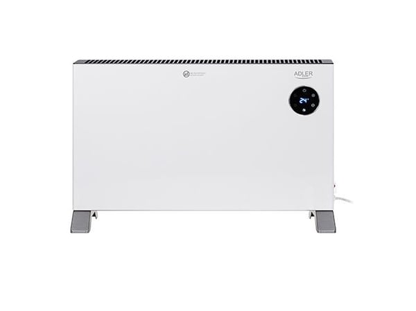 Adler AD 7752, Viftedrevet elektrisk romvarmer, 24 timer, 1,45 m, IPX24, Innendørs, Gulv