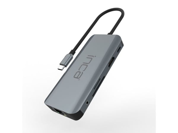 Inca ITPC-10TX, USB Typ-C, 3,5mm, HDMI, RJ-45, USB 3.0, USB Typ-C, MicroSD (TransFlash), SD, 5000 Mbit/s, 60 Hz, 2160p
