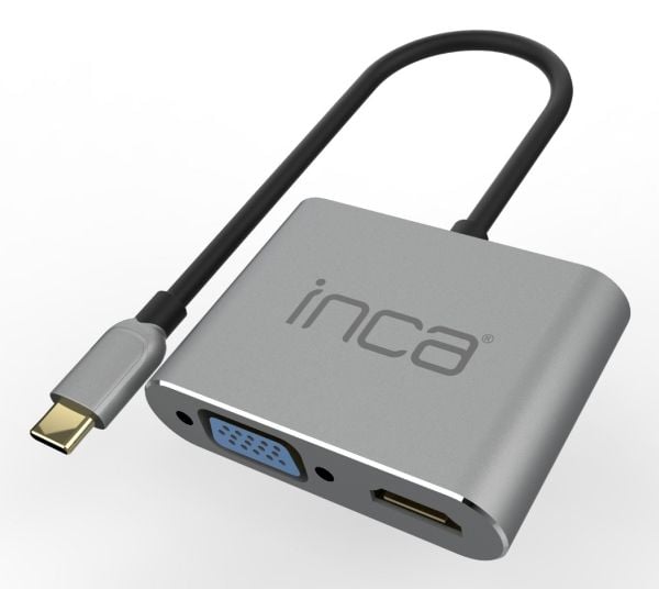 Inca ITPC-06TX, USB Type-C, HDMI, USB 3.0, USB Type-C, VGA, 5000 Mbps, 30 Hz, 1920 x 1080 (HD 1080), 3840 x 2160, 1080p, 2160p