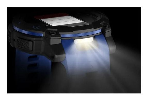 Garmin Instinct® 3 - 45 mm, AMOLED svart med utskiftbar silikonrem 22 mm Bolt Blue