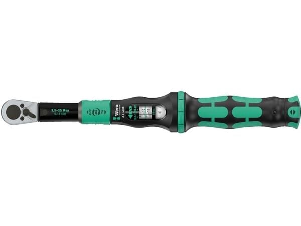 Wera 05075691001, Skrallenøkkel, Nm, Mekanisk, 2,5 - 25 Nm, Sort, Grønn, 330 mm