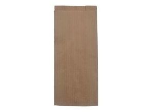 Grovbrødspose Ribbet Lille 160/(2x40)x380+20mm 50gr Brun,1000 stk/krt