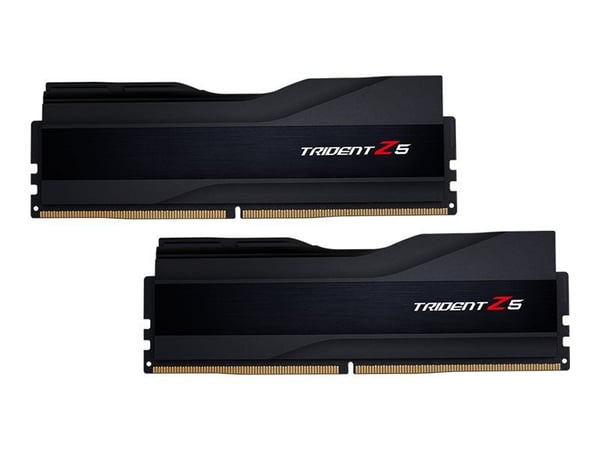 G.Skill Trident Z5 - DDR5 - sett - 48 GB: 2 x 24 GB - DIMM 288-pin - 7200 MT/s / PC5-57600 - CL36 - 1.35 V - ikke-bufret - on-die ECC - matt svart