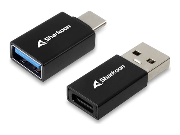 Sharkoon OfficePal USB-C Adapter, USB 3.2 Gen 1 (3.1 Gen 1), USB Type-C, musta, Uros/naaras, Suora, Suora, 5 Gbit/s