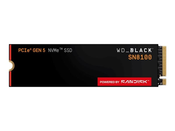 WD Black SN8100 - SSD - krypterat - 8 TB - inbyggd - M.2 2280 - PCI Express 5.0 x4 (NVMe) - TCG Opal Encryption 2.02