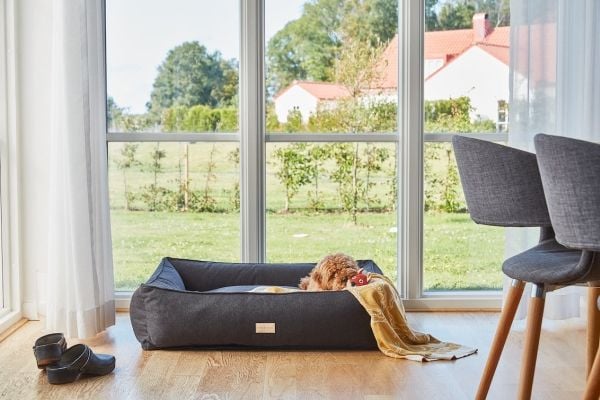 Shiro &amp; Malou Cozy Corner Hundeseng Svart 90cm