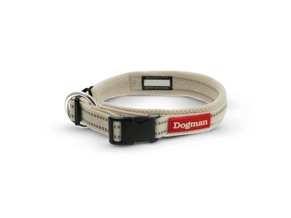 Dogman Air Mesh Vadderat Halsband Beige L