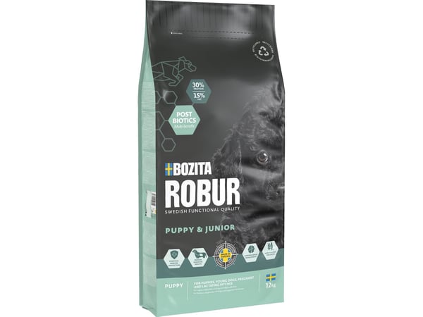 Bozita Robur Puppy & junior Torrfoder För Hund 12kg