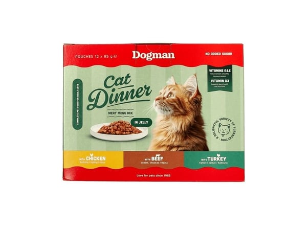 Dogman Cat Dinner In Jelly Våtfoder För Katt 12x85g