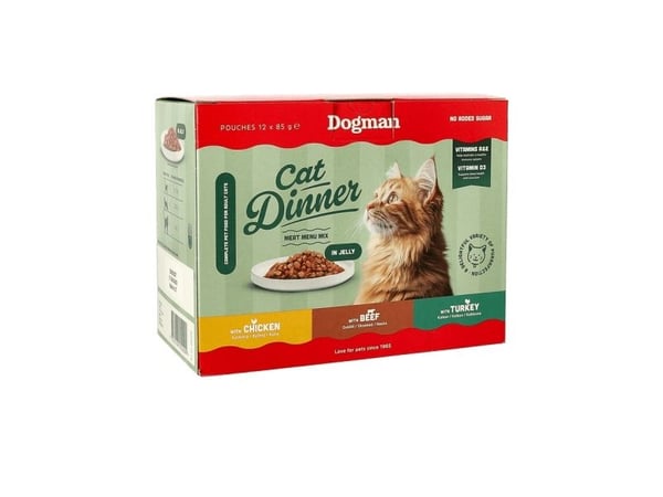 Dogman Cat Dinner In Jelly Våtfoder För Katt 12x85g