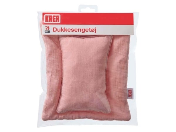 KREA sängkläder för dockor, Rose Col.