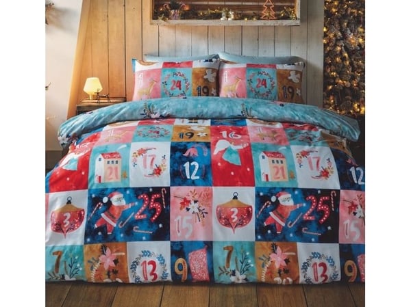 Julekalender sengetøy til dobbel dyne 220x230 cm