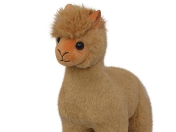 Alpaca plyschfigur 21x26 cm - All About Nature