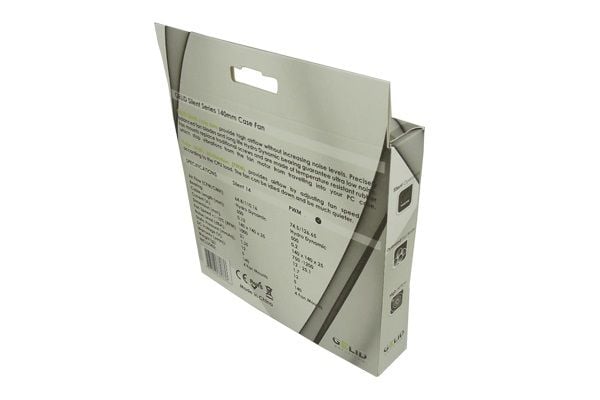 Gelid Solutions Silent 14 PWM, Tuuletin, 14 cm, 750 RPM, 1200 RPM, musta, Valkoinen