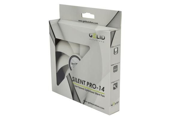 Gelid Solutions Silent Pro 14, Tuuletin, 14 cm, 450 RPM, 1500 RPM, Musta, Valkoinen