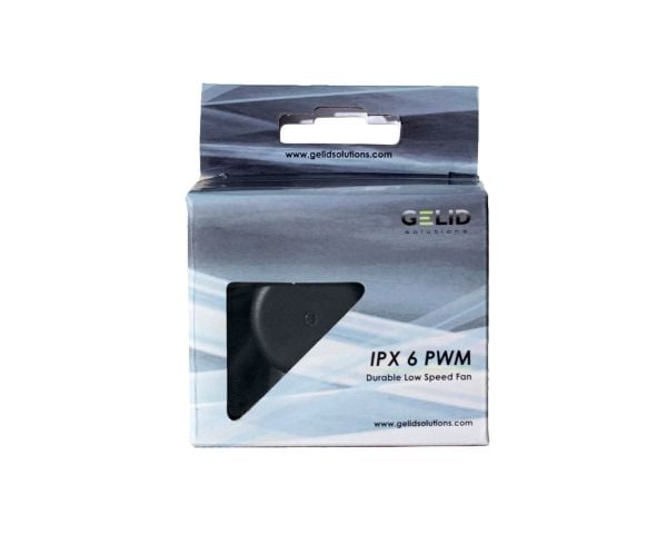 Gelid Solutions IPX 6 PWM, Tuuletin, 6 cm, 1200 RPM, 4000 RPM, Musta