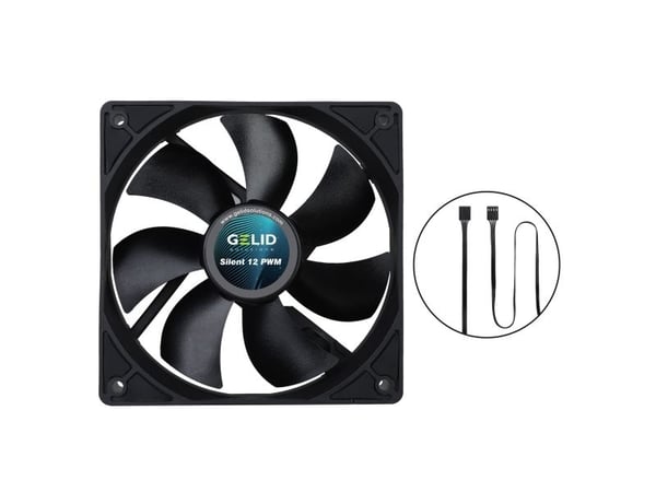 Gelid Solutions Silent, hengityskone, 12 cm, lajittelu