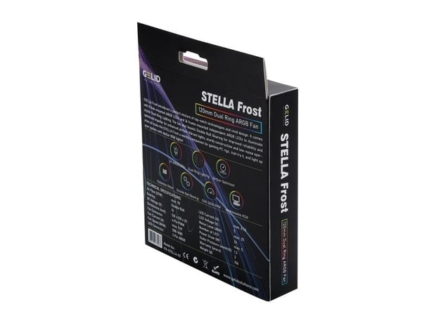 Gelid Solutions Stella Frost, vifte, 12 cm, 70 kubikkfot/min, hvit
