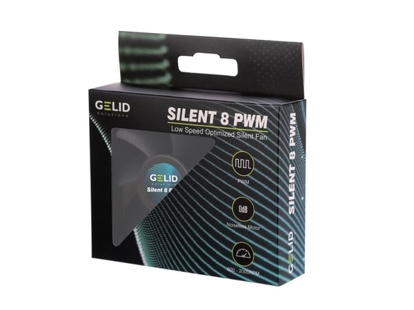 Gelid Solutions FN-PX08-21, Tuuletin, 8 cm, 900 RPM, 2000 RPM, 21,5 dB, 27 cfm