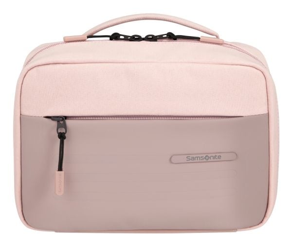 Samsonite Stackd Toilet Kit, Toalettveske, Polyuretan (PU), Resirkulert polyetylentereftalat (rPET), Rosa, Monokromatisk, Glidelås, 1 lommer