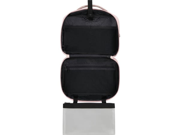 Samsonite Stackd Toilet Kit, Toalettveske, Polyuretan (PU), Resirkulert polyetylentereftalat (rPET), Rosa, Monokromatisk, Glidelås, 1 lommer