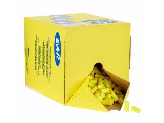 3M E-A-Rsoft Yellow Neons™ Earplugs, Top Up Bag, PD-01-010, Gjenbrukbar øreplugg, In-ear, Gult, Trådløs, 34 dB, 2000 stykker