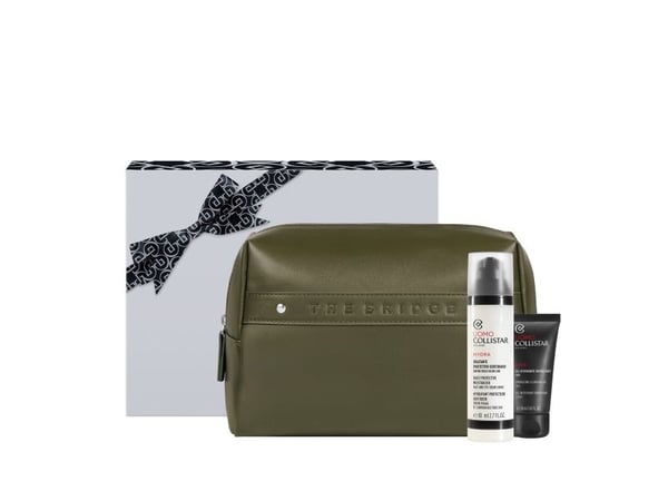 COLLISTAR SET (UOMNO HYDRA DAILY PROTECTIVE MOISTURIZER 80ML + ENERGIZING CLEANSING GEL 30ML + POUCH)