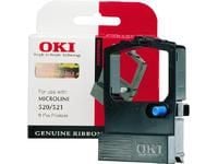 OKI - Sort - print-bånd - Microline 520, 520 Elite, 521, 521 Elite -laitteisiin
