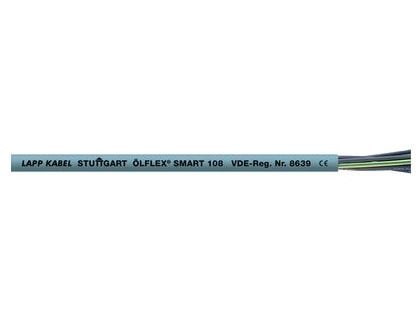 Lapp ÖLFLEX SMART 108, Kabel för medelhög spänning, Grå, Polyvinylklorid (PVC), Polyvinylklorid (PVC), Koppar, 0.75 mm ²