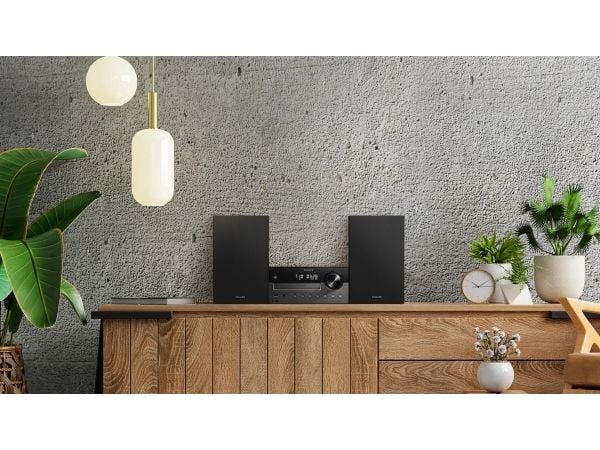 Philips-TAM4505M2 - Mikrosystem - 80 Watt (Total) - mörkgrå