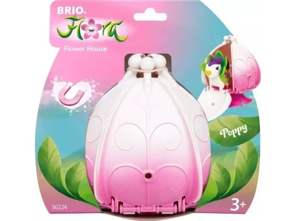 BRIO Poppy Flower House, 3 år, Flora, Grønn, Rosa, Lilla, Hvit